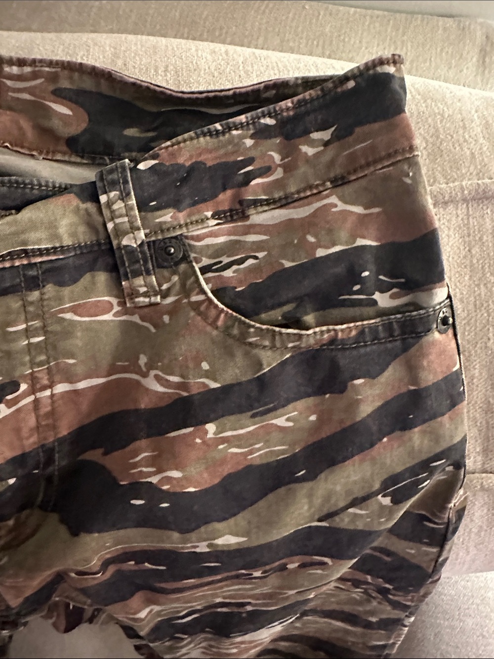 Denim & Supply Ralph Lauren Camouflage skinny Pants - Green/Brown/Black- vintage - Picture 4 of 7